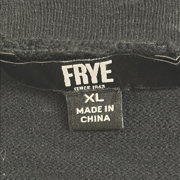 Frye Black Scalloped V-Neck Cardigan - Picture 2 of 10